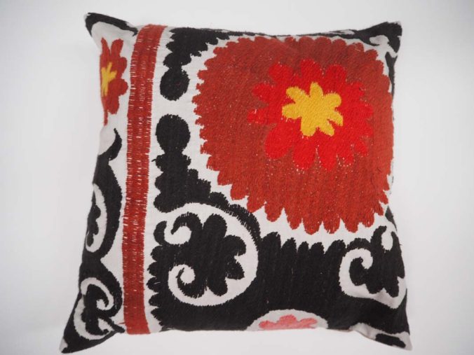 Antique Suzani fragment cushion