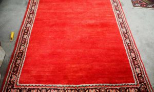 A rare one of a pair Antique Persian Malayer wool runners