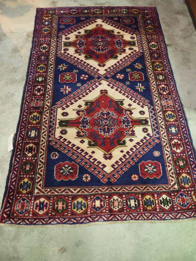 Finely Knotted wool on wool Turkish carpet from Nevshir. Approximately 90 years old