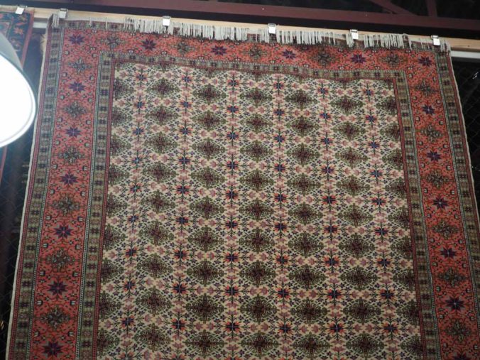 Wool on cotton double knotted Turkish Rug from Kayseri. Approximately 20 -30 years old