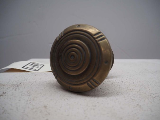 Late 19th century brass front door knob