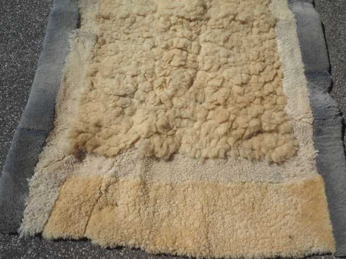 Lambswool mat from the mountain villages of kirgiz Afghanistan
