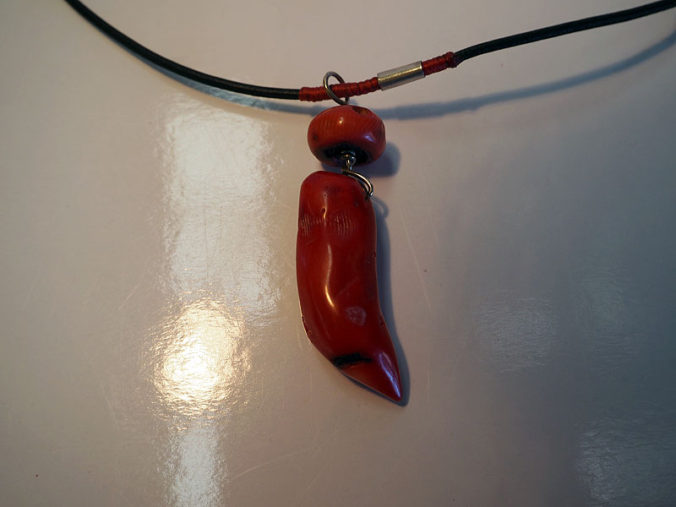 Coral & Silver Necklace