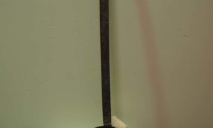 Ottoman period hand beaten tinned copper & iron ladle