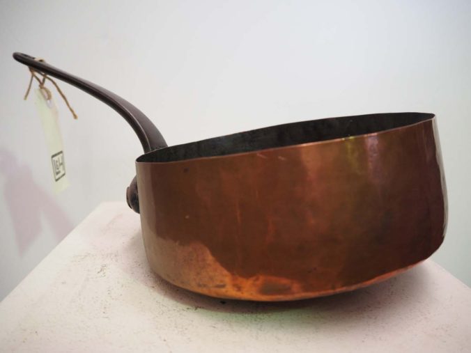 19th century copper sauce pan