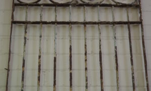 Antique Ottoman period wrought iron grille
