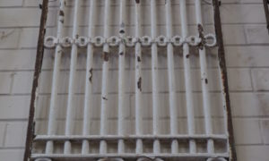 Antique Ottoman Period wrought iron grille