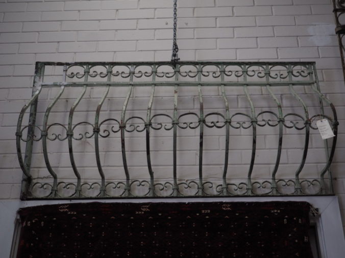 Antique Ottoman Period wrought iron grille