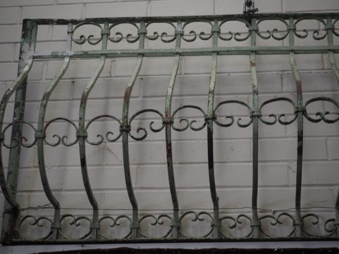 Antique Ottoman Period wrought iron grille