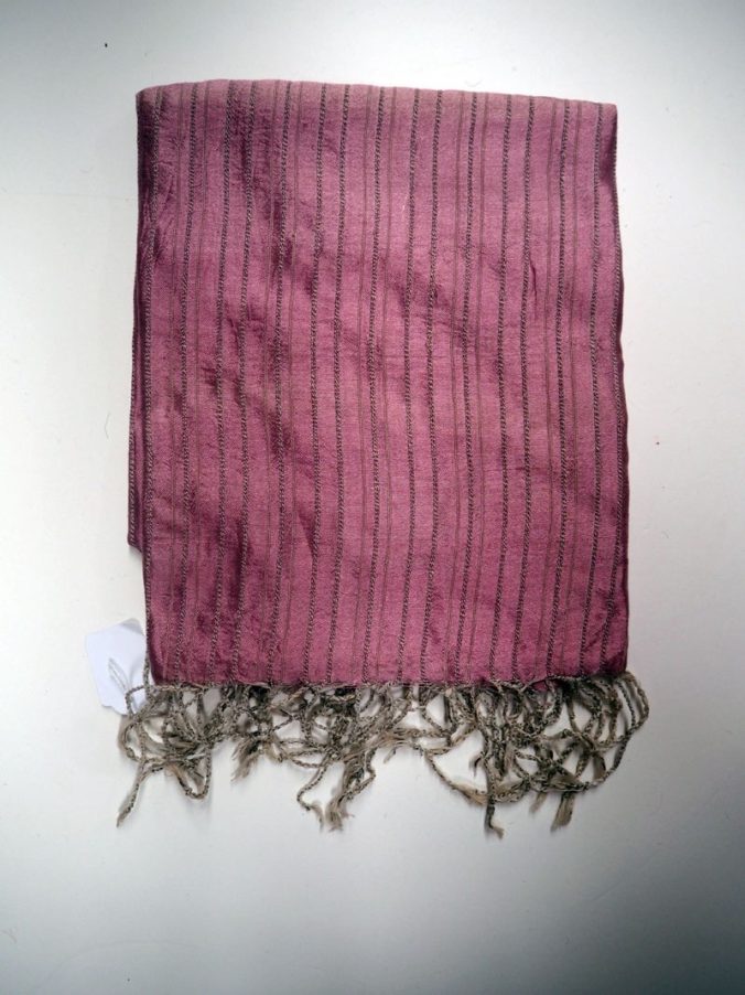 Hand loomed Turkish silk scarf