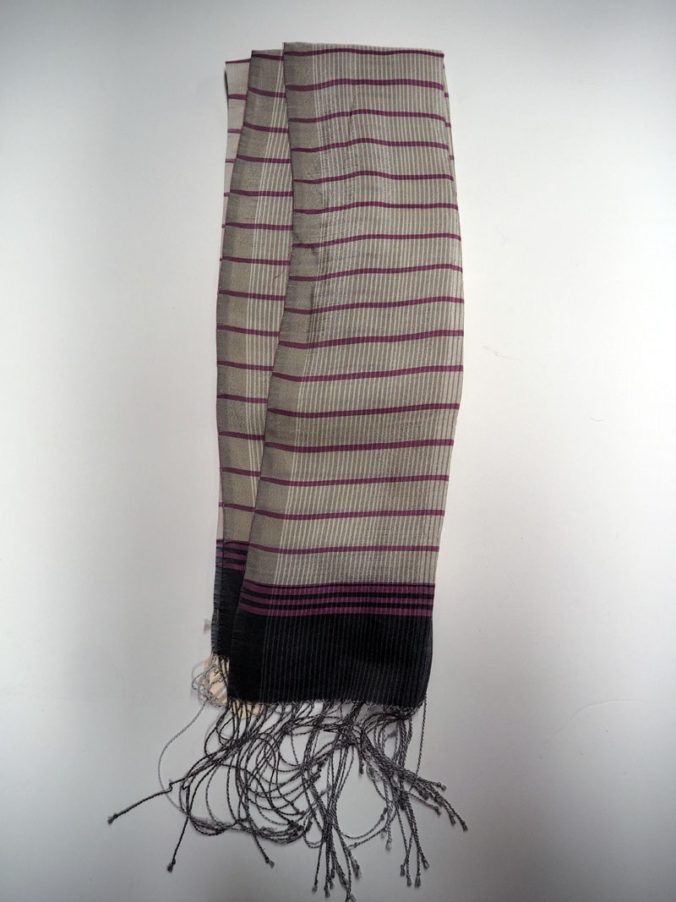 Turkish hand-loomed silk scarf