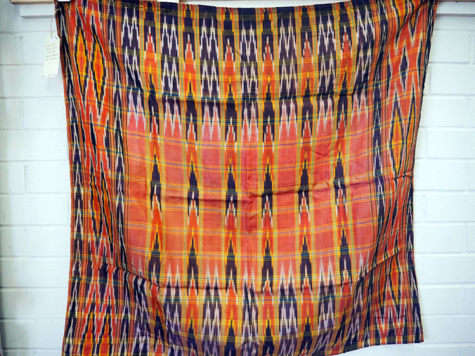 Late 19th century/early 20th century Ottoman period Ikat weaving