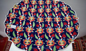 Hand painted iznik style Charger/platter
