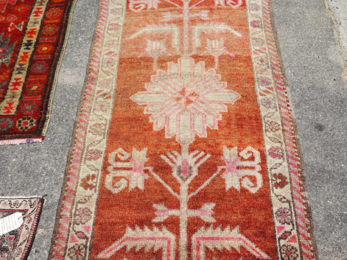 Hand made wool on wool Iraqi Kurdish Herki runner, approximately 40 years old