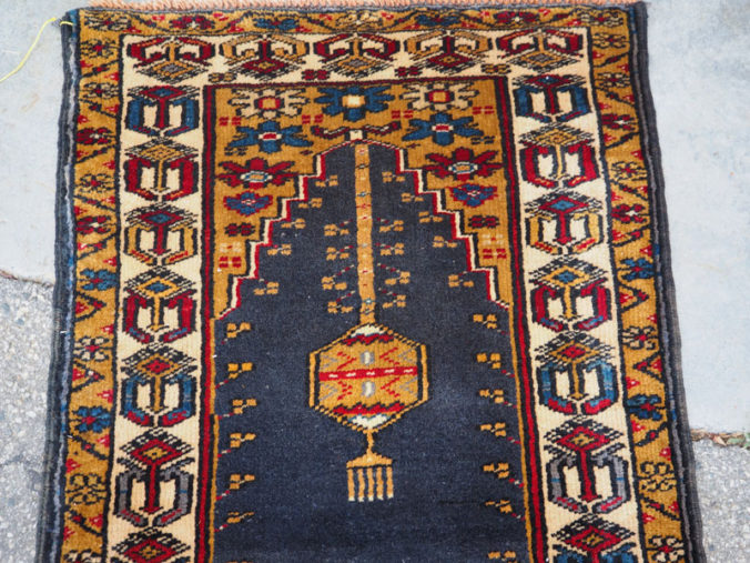 Double knotted hand made wool on wool Turkish carpet from Yahyali Zille, approximately 20 - 30 years old
