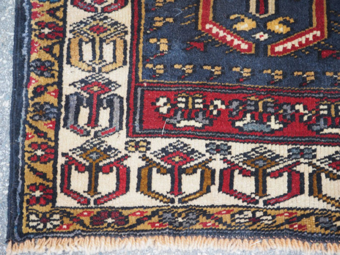 Double knotted hand made wool on wool Turkish carpet from Yahyali Zille, approximately 20 - 30 years old