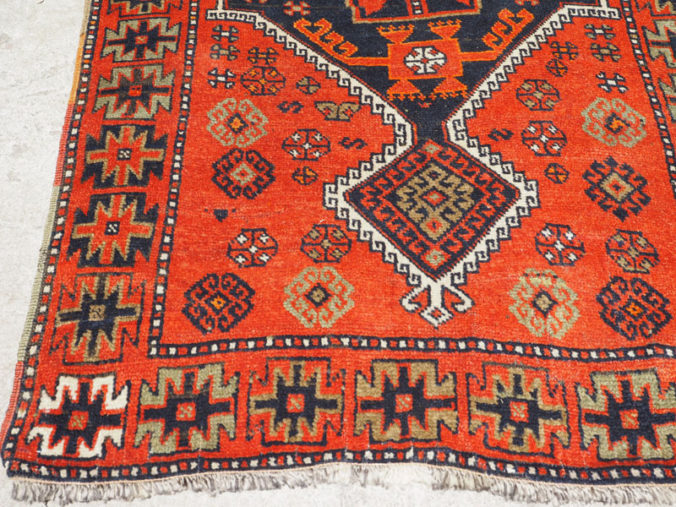 Double knotted hand made wool on wool Turkish carpet Kurdish Sivas, approximately 70 - 80 years old