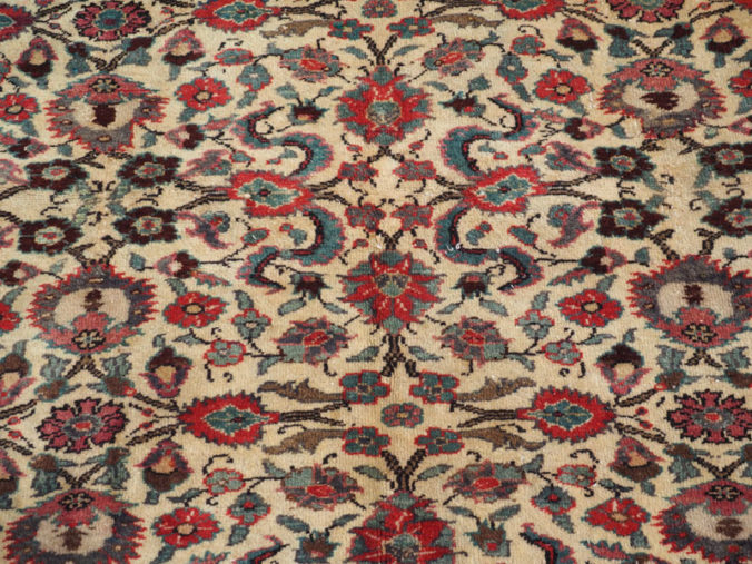 Double knotted hand made wool on cotton Turkish carpet from Kayseri, approximately 50 years old