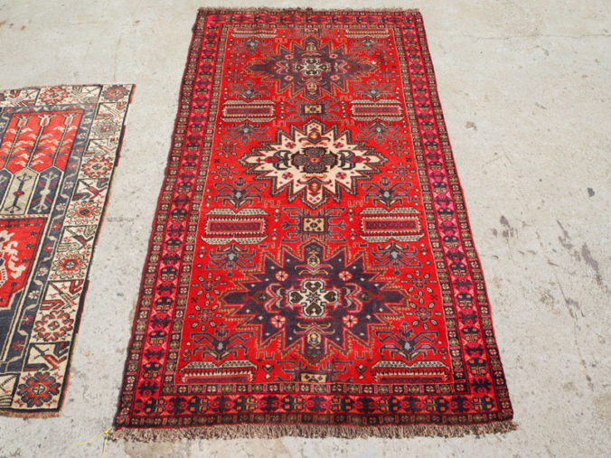 Hand made wool on cotton Persian carpet from Ardebil, approximately 80 years old