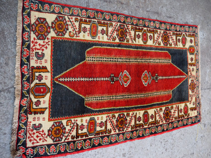 Double knotted hand made wool on wool Turkish carpet from Toros, approximately 70 years old