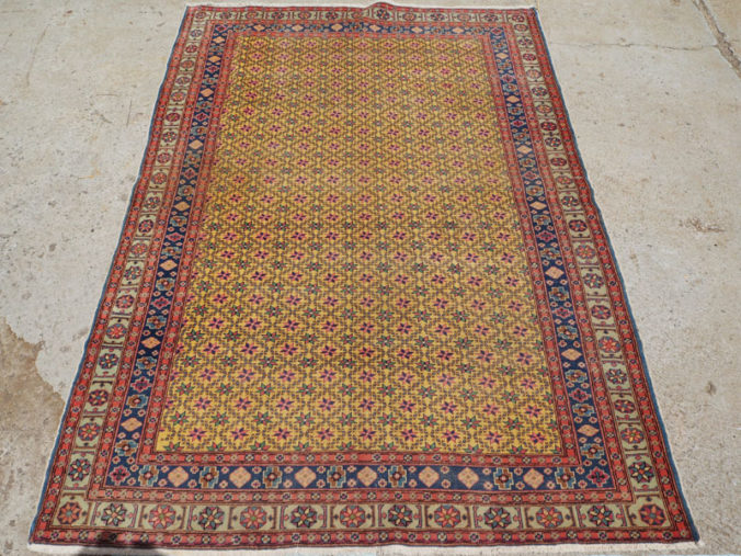 Double knotted hand made wool on cotton Turkish carpet from Kayseri, approximately 90 - 100 years old