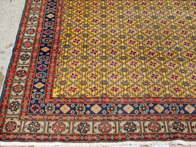 Double knotted hand made wool on cotton Turkish carpet from Kayseri, approximately 90 - 100 years old