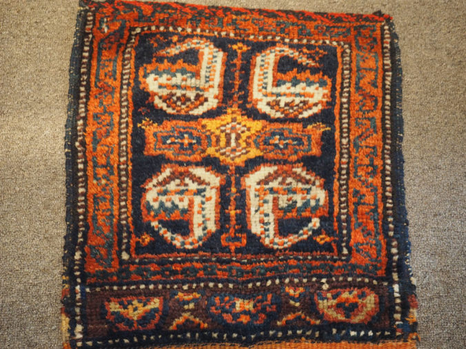 Hand woven wool on wool Kurdish weaving, approximately 70 - 80 years old
