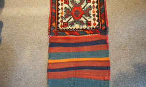 Hand woven wool on wool Kurdish weaving, approximately 70 - 80 years old