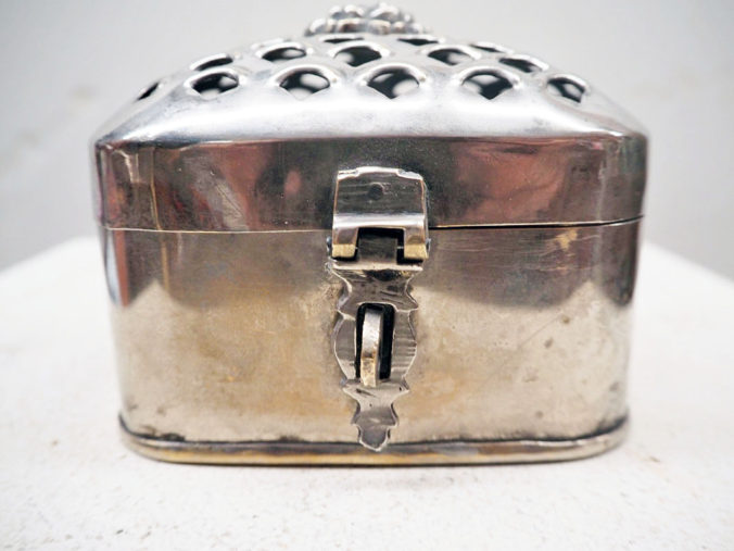 Ottoman period 19th century silver plated box