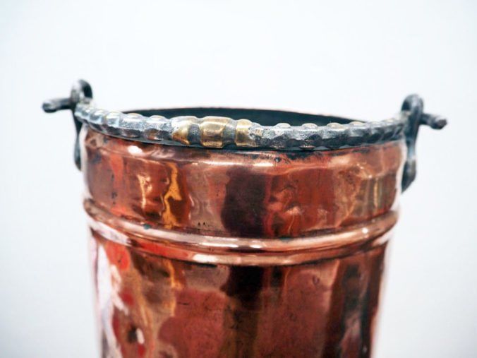 Ottoman period Copper ice-cream bucket c.1900