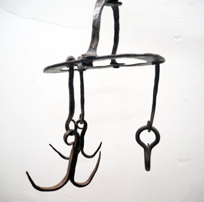 19th century blacksmith made kitchen hanger