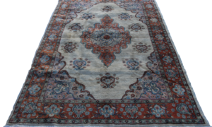 T808 Hand Knotted Turkish Konya Ladik Rug 2.42 x 1.60