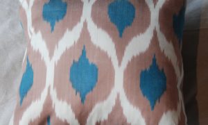 C216 Turkish Silk Ikat Cushion 40cms x 40cms $85