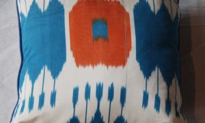 C229 Turkish Silk Ikat Cushion 34cms x 34 cms $75