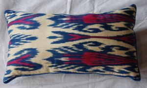 C237 Turkish cotton Ikat Cushion 55cms x 30cms $85