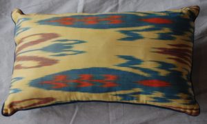 C241 Turkish Cotton Ikat Cushion 55cms x 30cms $85