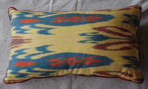 C242 Turkish Cotton Ikat Cushion 55cms x 30cms $85