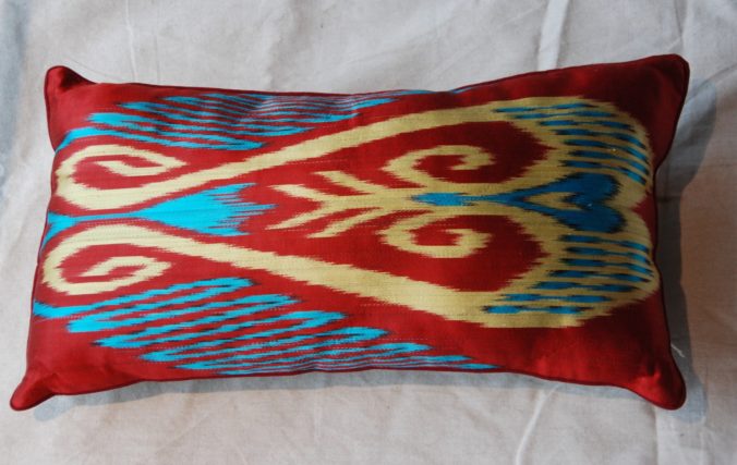 C205 Turkish Silk Ikat with piping