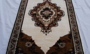 T336 Hand Knotted Wool on Wool Rug from Bursa. A Natural Wool Dowry Piece. Approx: 70 Years Old 1.71 x .94 $495.00