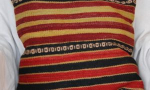C371 Antique Kilim Fragment Cushion 44cms x 44cms $95