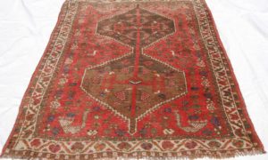 T892 Hand Knotted Rug Shiraz Approximately 70-80 Years Old 1.59M x 1.18M $895