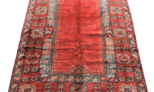 T935 Hand Knotted Konya Keci Musla Rug 1.91 x 1.10