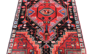 T955 Hand Knotted Persian Kurdish Lori Rug  1.38 x .74