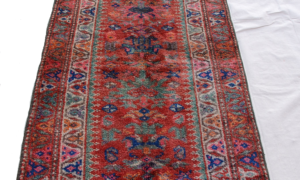 T905 Hand Knotted Herki Runner 3.63 x .89