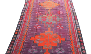 T976 Hand Woven Bayburt, Turkey, Kilim Runner  3.18 x 1.18