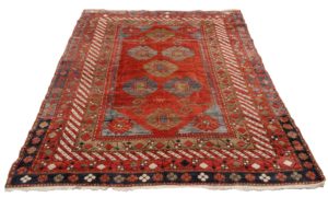 T737 Antique Hand Knotted Wool on Wool Kazak, Sivan Rug 2.17 x 1.65