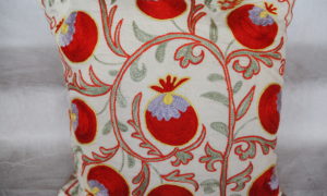C601 Uzbek Suzani cushion