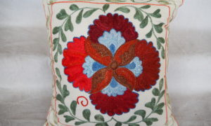 C602 Uzbek Suzani cushion