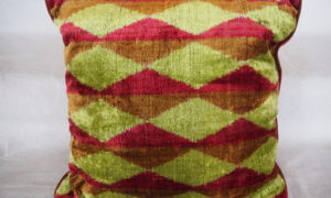 C698 Velvet Ikat cushion