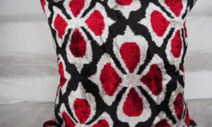 C719 Velvet Ikat cushion